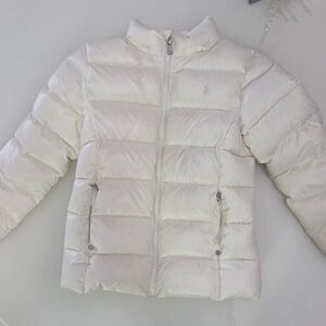Polo Ralph Lauren White Puffer Jacket